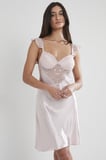 Pierre Cardin Pudra Midi Dantel Sabahlık Gecelik Set 4240