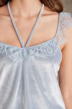 Pierre Cardin Dantelli Kadife Tulum Sabahlık Takım 4800 Mist