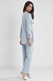 Pierre Cardin Kadın Penye Dantelli Pijama Takımı 1241 Mist
