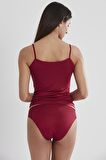 Pierre Cardin Kadın Dantelli Penye Atlet Külot / Kaşkorse Set 315 
