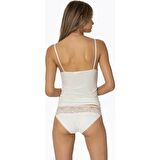 Pierre Cardin Kadın Dantelli Penye Atlet Külot / Kaşkorse Set 375 