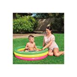 62008 Pompalı, Bestway 51104 3 Boğum Şişme Zemin Çocuk Havuzu 102x25cm