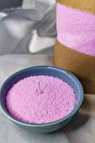 Pembe İnci Tozu Mum - Vanilya Aromalı - 250 gr