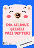 1.Sınıf Dik Temel Harflerle Kılavuz Çizgili Yazı Defteri Büyük Boy - 3 Adet