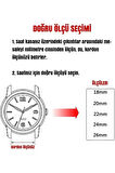 Fado& Fosil  Uyumlu &Her Saate Uyumlu greyzi  Deri Saat Kordonu 20  mm  (88 ) kahve