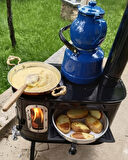 Reyo Genco GK02 Şömineli Fırınlı Kamp Sobası Taşınabilir Çadır Sobası