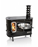 Reyo Genco GK02 Şömineli Fırınlı Kamp Sobası Taşınabilir Çadır Sobası