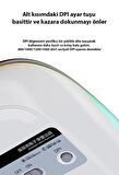 Coofbe 2.4G Şarj Edilebilir Şarj Göstergeli 4DPI 2.4G Kablosuz Mouse Windows İos Mac Uyumlu Mouse