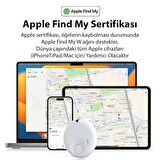 Coofbe Apple Lisanslı Akıllı Takip Cihazı Air Tag GPS Kedi Köpek Araç Bavul Araç Takip Cihazı Airtag