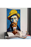 Vincent van Gogh Portre Duvar Örtüsü-7752