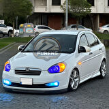 Hyundai Accent Era 2006-2010 Uyumlu H lip Esnek Ön Lip 2 Parça Karlık Ön Ek Tampon Altı Dil