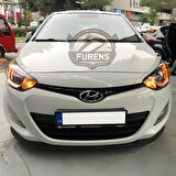Hyundai İ20 2008-2014 Uyumlu H lip Esnek Ön Lip 2 Parça Karlık Ön Ek Tampon Altı Dil