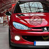 Peugeot 206 206+ 1998-2012 Uyumlu H lip Esnek Ön Lip 2 Parça Karlık Ön Ek Tampon Altı Dil