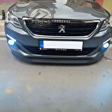 Peugeot 301 2012-2021 Uyumlu H lip Esnek Ön Lip 2 Parça Karlık Ön Ek Tampon Altı Dil