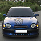 Toyota Corolla Terra 1999-2002 Uyumlu H lip Esnek Ön Lip 2 Parça Karlık Ön Ek Tampon Altı Dil