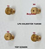 Termikel Enjektör Takım Ocak LPG TÜP Dönüşüm Enjektör Memeleri Takımı Tüp İçindir