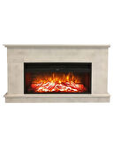 Dlc Large Penida Retro Beton Desen 1800 Watt Dekoratif Elektrikli Şömine