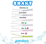 Pandora Shaky LRF Silicon 5cm 10'lu Renk: Green Glitter