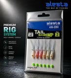 ALESTA TAIL SHRIMP RIG X0284 5 KÖSTEK HAZIR TAKIM 0.40MM NO:2 İĞNE