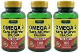 Vitapol Omega 3 Çocuk Balık Yağı Kara Mürver 3x100 Softgel For Kid's Çocuklar İçin