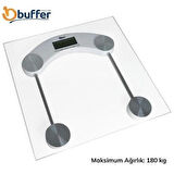 Dijital Kare Cam Baskül Darbelere Karşı Dayanıklı Terazi Yüksek Hassasiyetli Tartı Tf 1052