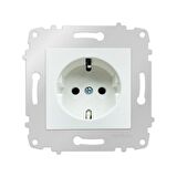 Ovivo Grano Beyaz Natural Topraklı Priz ( 11 Adet ) ÇERÇEVE HARİÇTİR