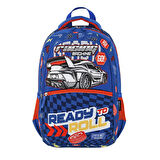 Muggle 3 Bölmeli Racing Machine Okul Çantası + Termoslu Beslenme Çantası
