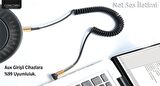 Concord C-807 1.8m Metre 3.5mm AUX L Spiral Ses Aktarım Kablosu