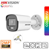 HIKVISION Bullet DS-2CE10DF0T Gece Renkli 2MP AHD Kamera ColorVu H.265+IP67