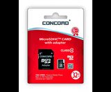 32 Gb Micro SD Adaptör Dahil Hafıza Kartı Concord C-M32