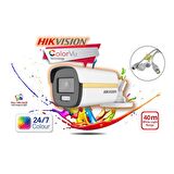 HIKVISION Bullet DS-2CE10DF0T Gece Renkli 2MP AHD Kamera 3.6MM ColorVu H.265+IP67