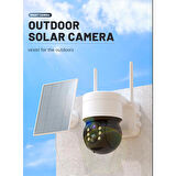 Blic BLM-33 4MP 4G LTE Güneş Panel Solar Outdoor Dahili Mikrofon 360 Speed Dome PTZ Güvenlik Kamera