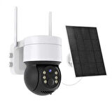 Blic BLM-33 4MP 4G LTE Güneş Panel Solar Outdoor Dahili Mikrofon 360 Speed Dome PTZ Güvenlik Kamera