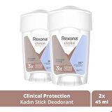 Rexona Clinical Protection Kadın Stick Deodorant Shower 45 ml x 2 Adet