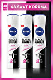 Nivea Black&White Invisible Clear Sprey Deodorant 150 ml x 3 Adet