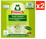 Frosch Yeşil Limonlu Bulaşık Deterjanı Tablet 30 lu x 2 Adet