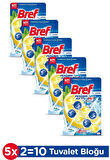 Bref Power Aktiv Katı Klozet Blok Limon Kokulu 2 li x 5 Adet