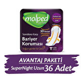 Molped Supernight Uzun Süper Ekonomik Ped 18 li x 2 Adet