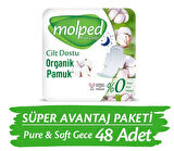Molped Pure & Soft Gece Süper Ekonomik Ped 16 lı x 3 Adet