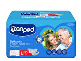 Canped Belbantlı Tekstil Yüzeyli Hasta Bezi Büyük Boy Large 30 luu