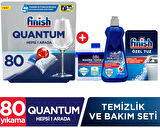 Finish Quantum Bulaşık Makinesi Tableti 80 li + Bakım Seti