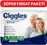 Giggles Yetişkin Hasta Bezi Large 30 lu x 4 Adet
