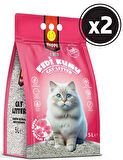 Happy Clean Kedi Kumu Bebek Pudralı 5 lt x 2 Adet