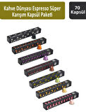 Kahve Dünyası Espresso Süper Karışım Kapsül Paketi 10 Kapsül x 7 Adet