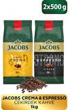 Jacobs Çekirdek Kahve Tanışma Paketi Espresso 500 gr+Cafe Crema 500 gr