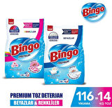 Bingo Premium Toz Çamaşır Deterjanı Renkli 7 kg+ Premium Beyaz 7 kg