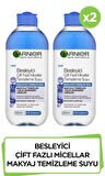 Garnier Micellar Besleyici Çift Fazlı Temizleme Suyu 400 ml x 2 Adet