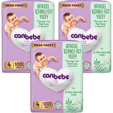 Canbebe Bebek Bezi Mega Paket 4 Beden (7-14kg) 100 lü x 3 Adet