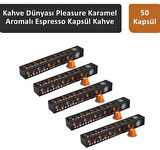 Kahve Dünyası Karamel Aromalı Kapsül Kahve 10 lu x 5 Adet