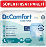 Dr.Comfort Yetişkin Emici Külot Büyük Boy 30 lu x 4 Adet